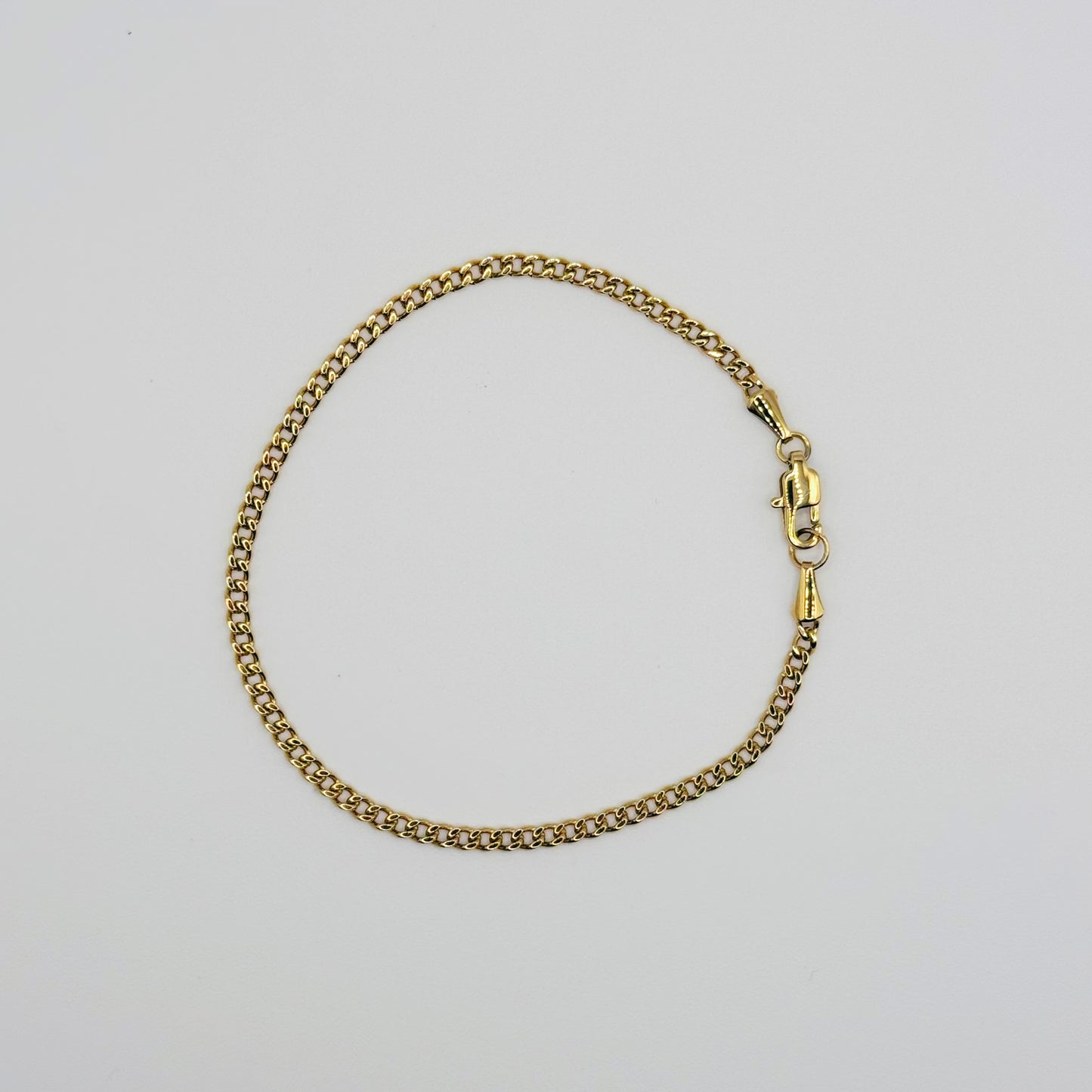 Cuban Link Bracelet in 18k Yellow Gold - 3mm