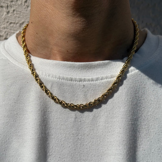 Rope Chain in 18K Yellow Gold - 5mm