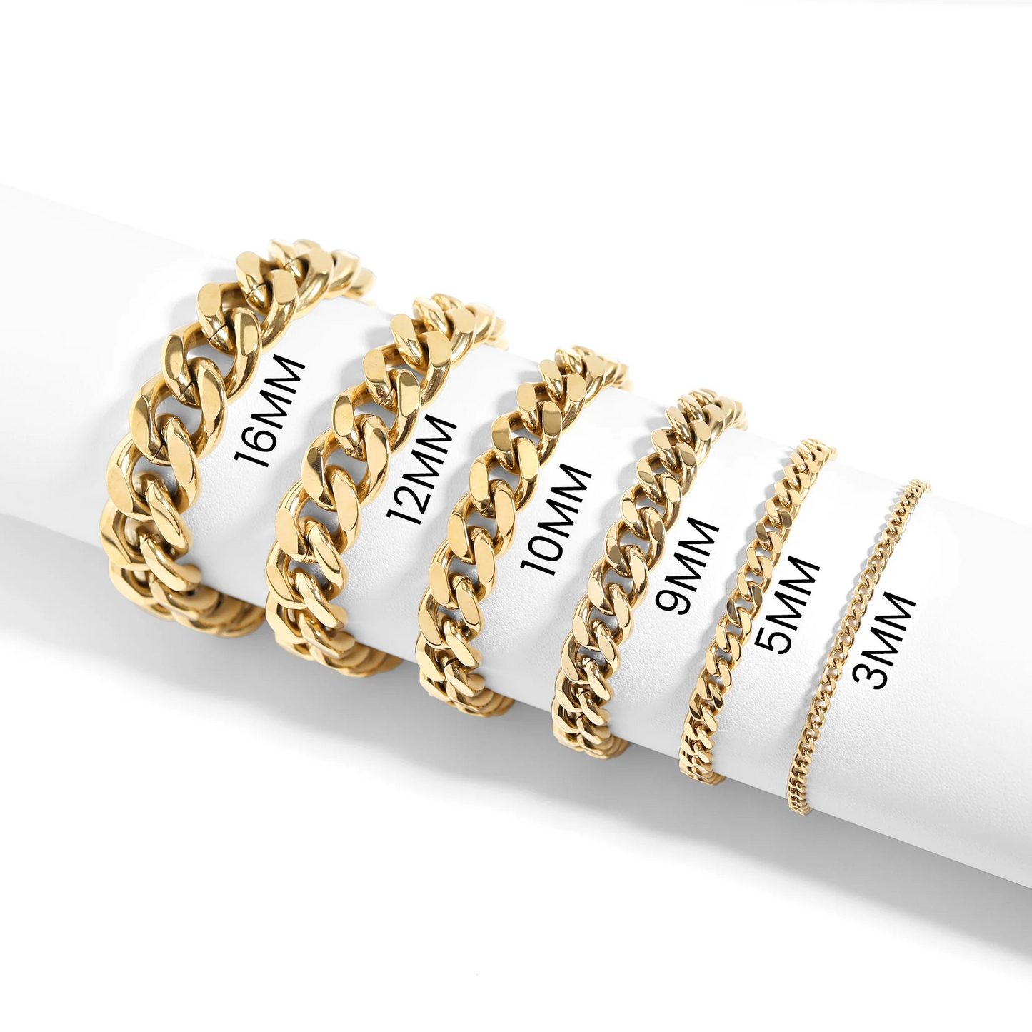 Cuban Link Bracelet in 18k Yellow Gold - 3mm